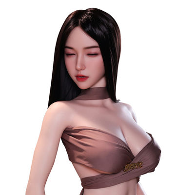 comprar Brinquedos sexuais cabeça para mamada com cabelo comprido preto, cabelo liso, silicone, cabeça de boneca para mamada Fabricação em linha